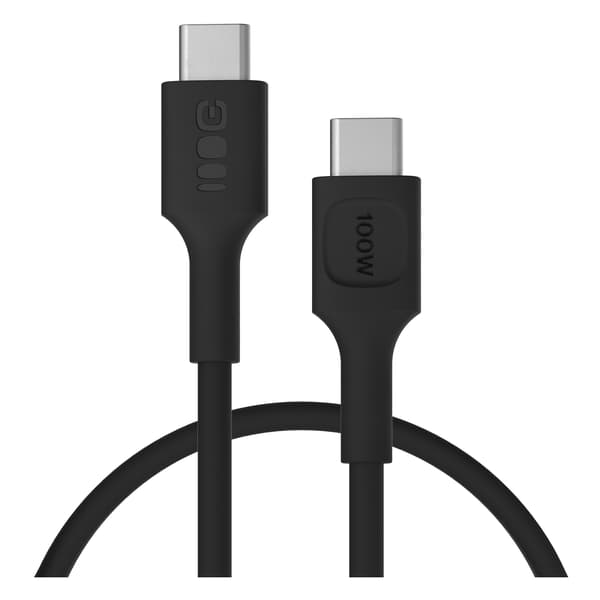 USB-C-kaapeli 0,3 m 100 W Greencell PowerFlex pikalataus PD Panther Black