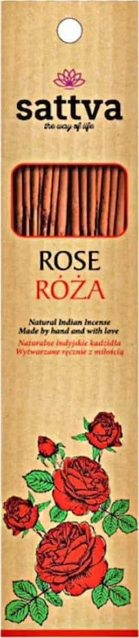 Sattva RØGELSESPINDE INDIAN ROSE (15 stk.) 30 g - SATTVA