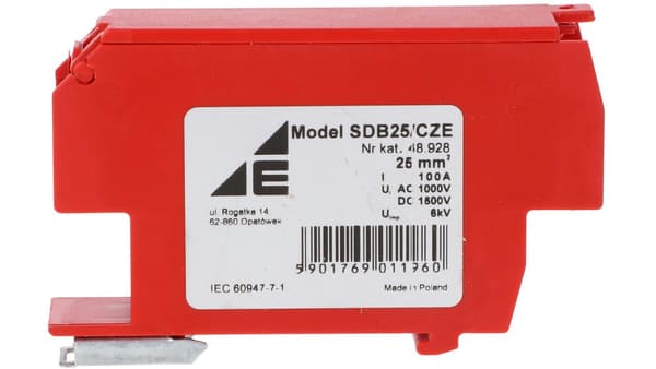 Fordelerblok PV 1500V DC SDB-25/CZE 48.928