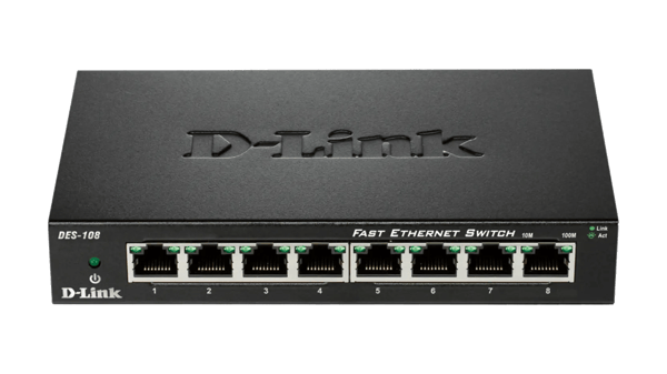 Switch D-Link DES-108 1,6 Gbps