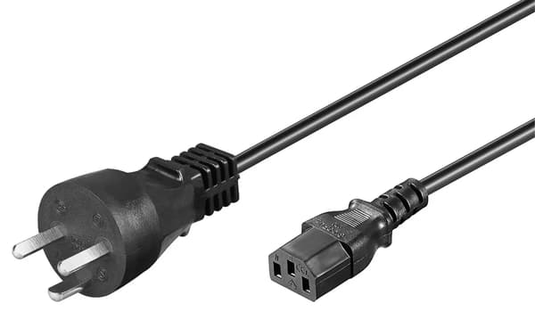 MicroConnect Strømkabel DK 5m IEC320 EDB. Dansk strømstik, sort H05VV-F 3Gx1mm2