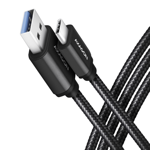 Axagon USB-A USB-kabel - USB-C 1 m Sort (BUCM3-AM10AB)