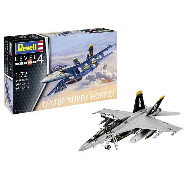 Flygplansmontering 1:72 03834 F/A18F SUPER HORNET Revell
