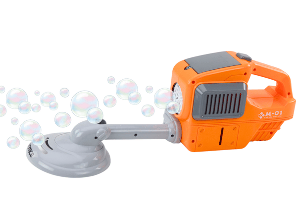 Såpbubbelmaskin Gräsklippare Trimmer Två Vätskor Orange
