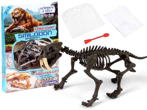 Clementoni Smilodon Byg et tigerskelet ZA3713
