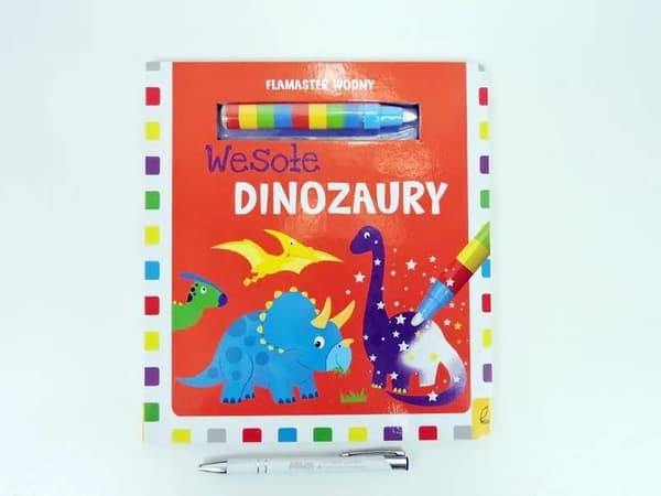 Bok Vattenpenna. Glada dinosaurier