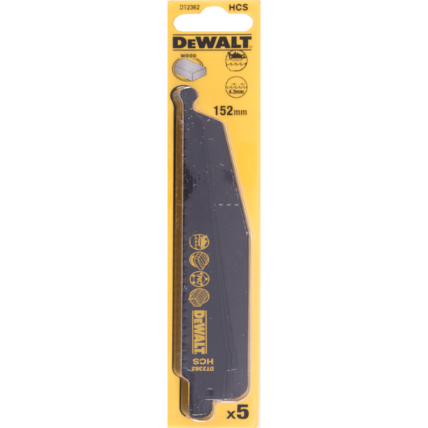Dewalt Bajonetsavklinger til HCS 152mm 4.2mm 5stk. (DT2362)