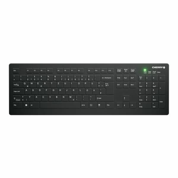 CHERRY AK-C8112 näppäimistö Langaton RF QWERTZ Saksa Musta