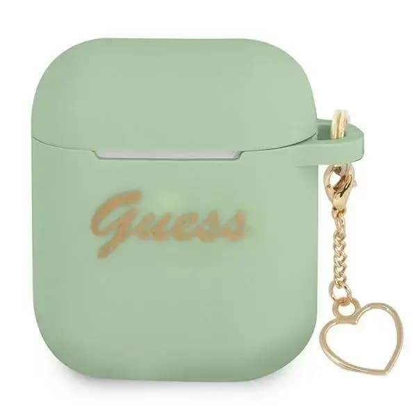 Guess GUA2LSCHSN AirPods cover grøn/grøn silikone-charm-hjertekollektion
