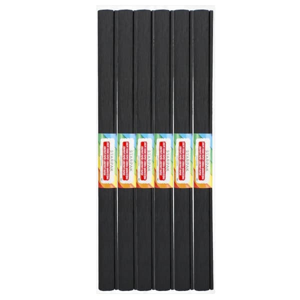Bibula krøllet 50x200cm sort STARPAK p10 pris for 1 stk