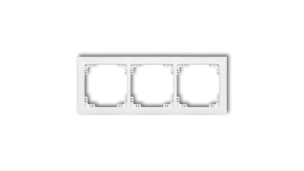 Karlik Deco Soft universal tredobbelt plastikramme hvid (DRSO-3)