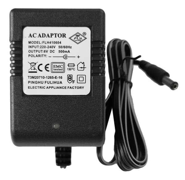 Lean Bilbatterioplader til 6V 500mA batteri med LED