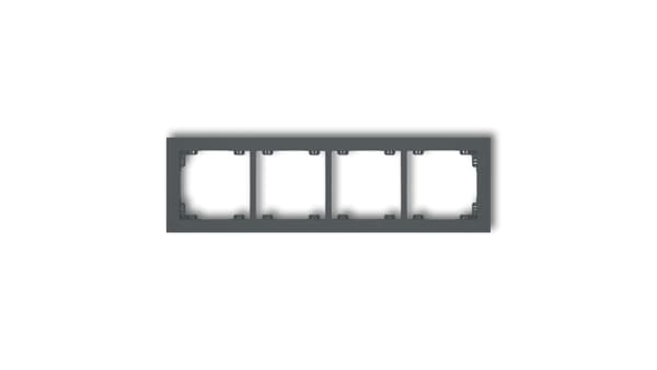 Karlik Universal firedobbelt ramme af plast Deco grafit mat (28DR-4)