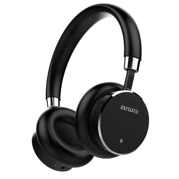 AIWA HSTBTN-800 Bluetooth On-Ear hovedtelefon, aktiv støjreduktion, Sort EU