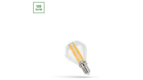 LED KUGLE E-14 230V 4W COG NW KLAR SPEKTRUM