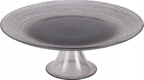 Koopman Glasfad på kagefod Elegant Sort 28 cm