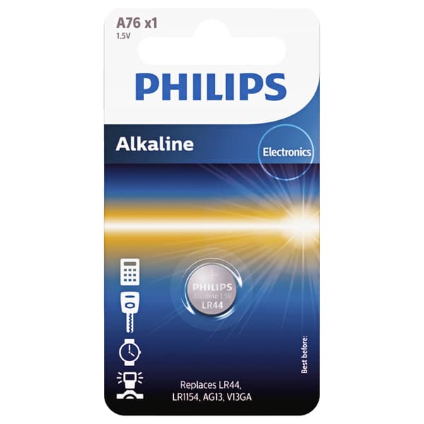 Alkalinebatteri A76/LR44/AG13 1.5V BA76.0