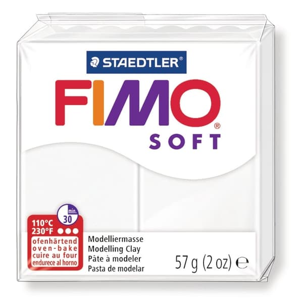 Vikt Fimo Soft 56g 0 vit STAEDTLER
