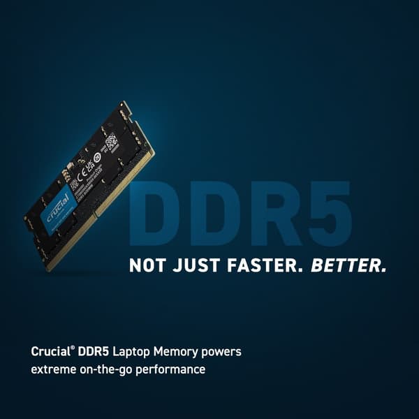 Crucial DDR5-5600 8GB SODIMM CL46 (16Gbit)