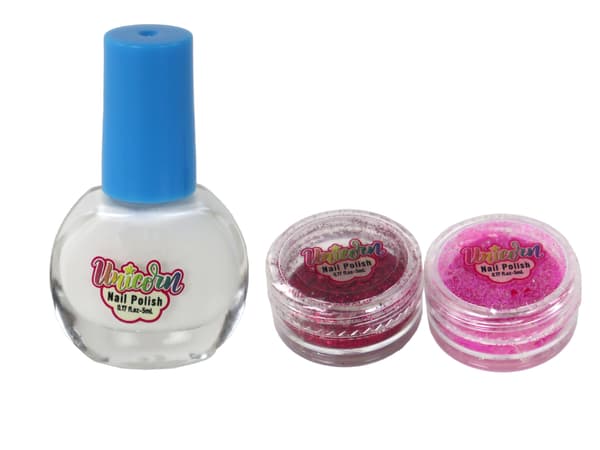 Skönhetsset Nagellack Löst Glitter Schabloner