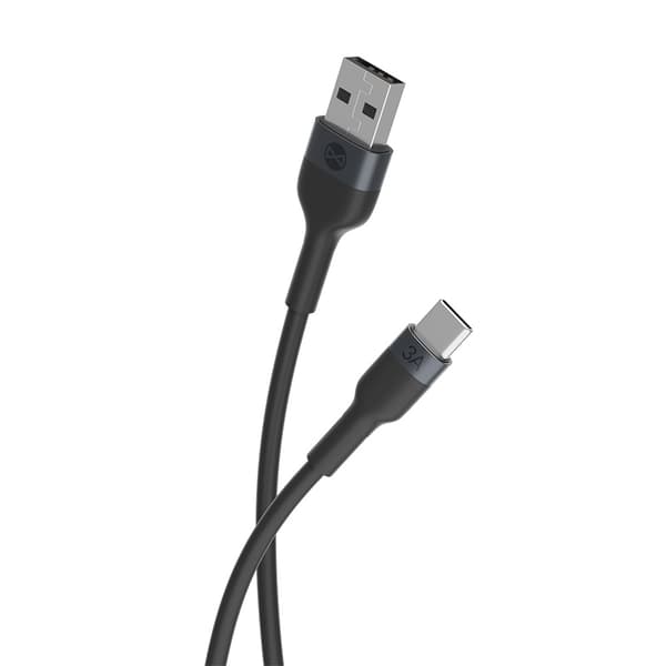 Forever Flexible USB-kaapeli - USB-C 1,0 m 3A musta