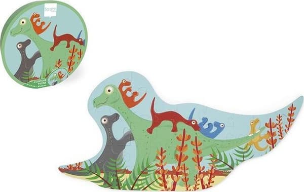 Palapeli 30 muotoiltua dinosaurusta