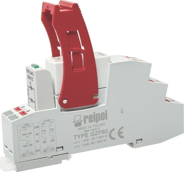 Push-in Interface Relæ 2P 8A 24V DC AgNi PI84-024DC-M41G-PS-2012 864833
