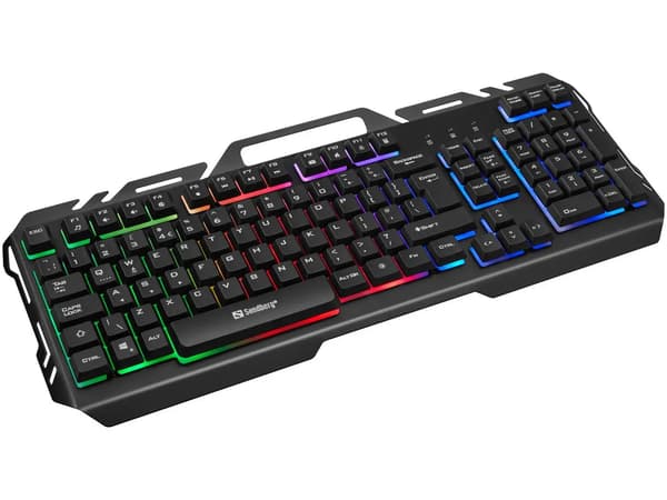 Sandberg 640-25 tastatur USB AZERTY Belgisk Sort