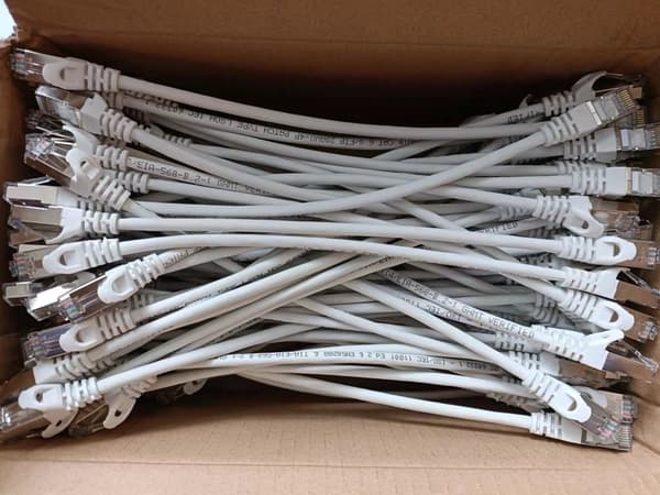 Equip Equip Patchkabel Cat6 100x/Boks S/FTP 2xRJ45 0.25m ws LSZH