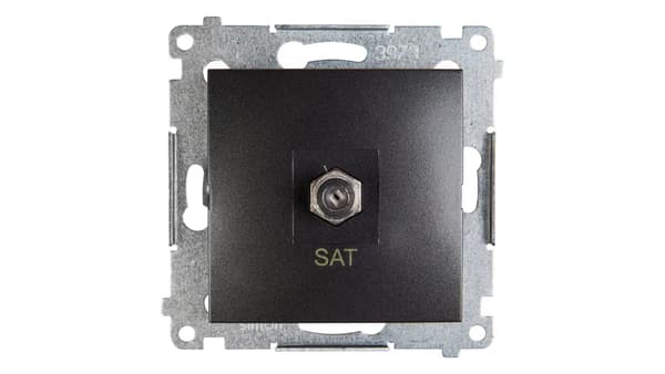 Kontakt-Simon Antennestik SAT antracit - DASF1.01/48