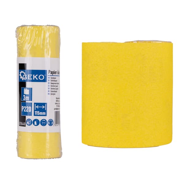 Papir - rulle 115mm x 3m P220 (100)