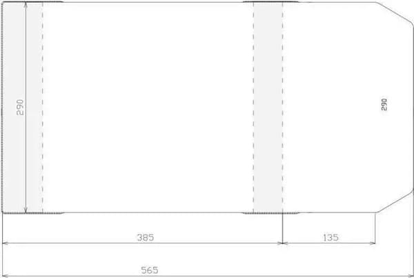 Justerbart överdrag 290x520mm (50st)