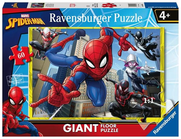 Marvel Spiderman Kæmpepuslespil 60 brikker