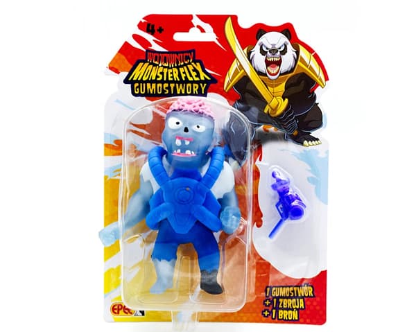 Gumostwory Warriors Space Zombie-figur med laserpistol