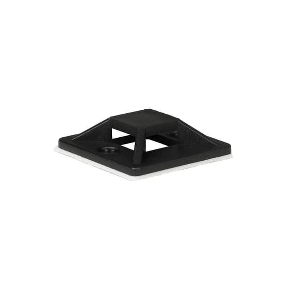 ProXtend selvklæbende kabelclips 25mm x 25mm sort 50 stk. i en pose