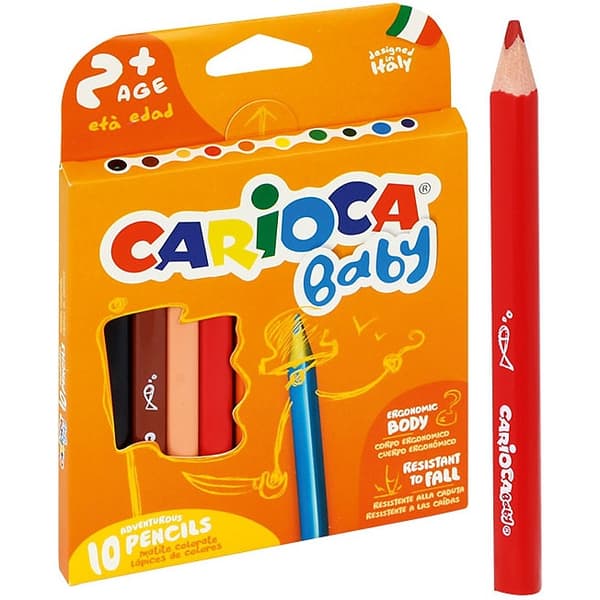 Babypennor 10 färger CARIOCA