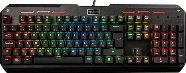 Tangentbord Modecom Volcano Hammer Brown switch (K-MC-HAMMER-U-BROWN-RGB-DE)