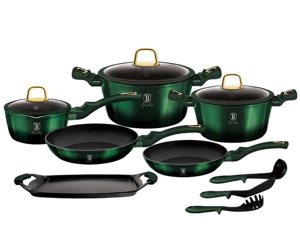 KATTILASARJA 12 KPL. METALLIC LINE EMERALD COLLECTION BH/6066