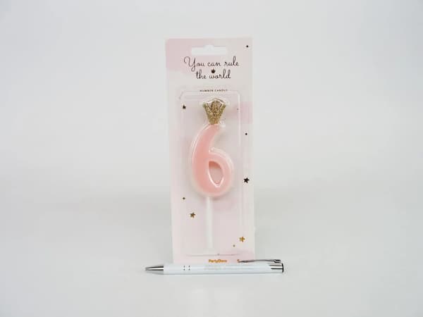 FÖDELSEDAGSSNACK NUMMER 6 rosor 9,5 cm