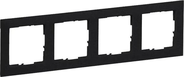 Legrand SUNO firedobbelt ramme sort 721524