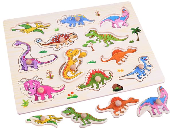 Träpussel dinosaurier 11 bitar pussel ZA4723