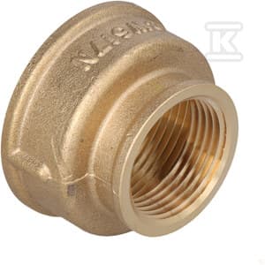 FÖRMÄNSKNINGSMUFF MÄSSING 6/4\"X1\" GUL