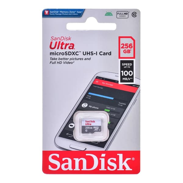 SanDisk Ultra MicroSDXC 256GB Android 100MB/s UHS-I