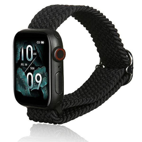 Beline armbånd tekstil smartwatch til Apple Watch 38/40/41mm sort/sort
