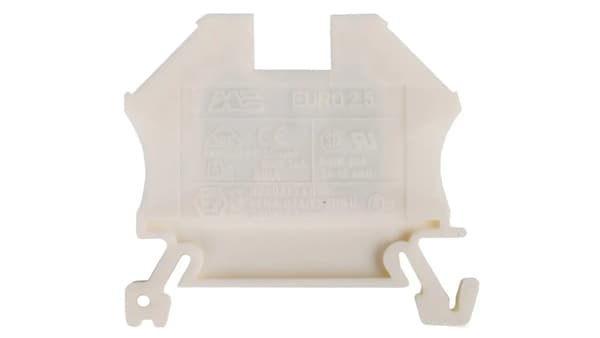 2-ledars skenanslutning 2,5mm2 vit EURO 43408WT
