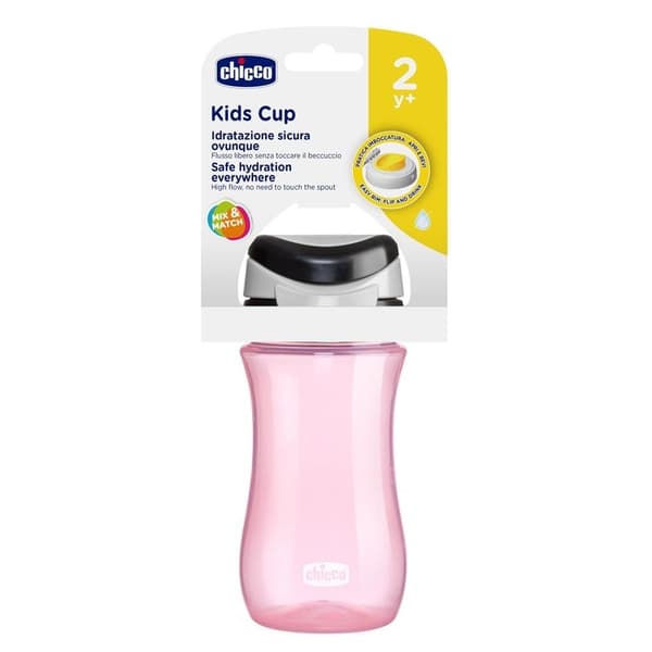 Chicco 144778 MUGG MED HÅRT MUNSTYCKE 2L FLICKA