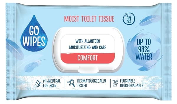 GOWIPES KOSTEUSPYYHKEET WC COMFORT 44KPL