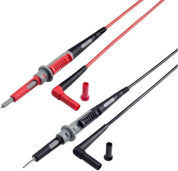 Säkerhetsmätkablar VOLTCRAFT säkerhetskontakter 4mm - sond 1.00 m svart, röd 1 st 2182449