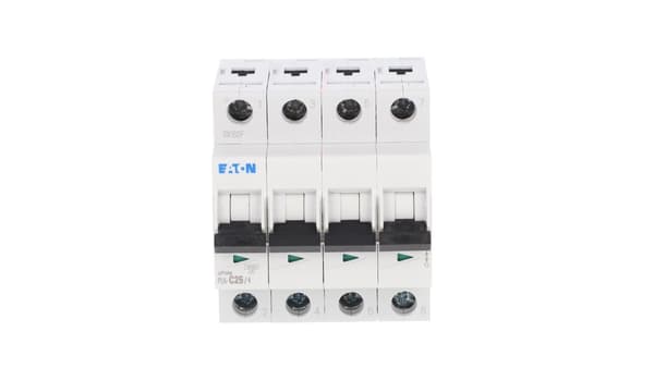 Eaton Strømafbryder 4P C 25A 6kA AC PL6-C25/4 166523