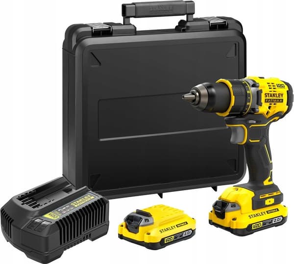Boremaskine Stanley SFMCD720D2K 18 V 2 x 2 Ah batteri